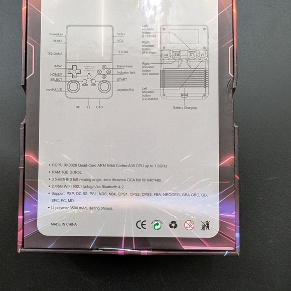 Handheld R36S Game Console- 3.5 Inch-Purple- New Inbox - Picture 2 of 3